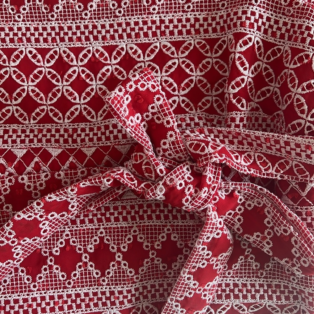 Antonio Melani Red Patterned Blouse - image 3